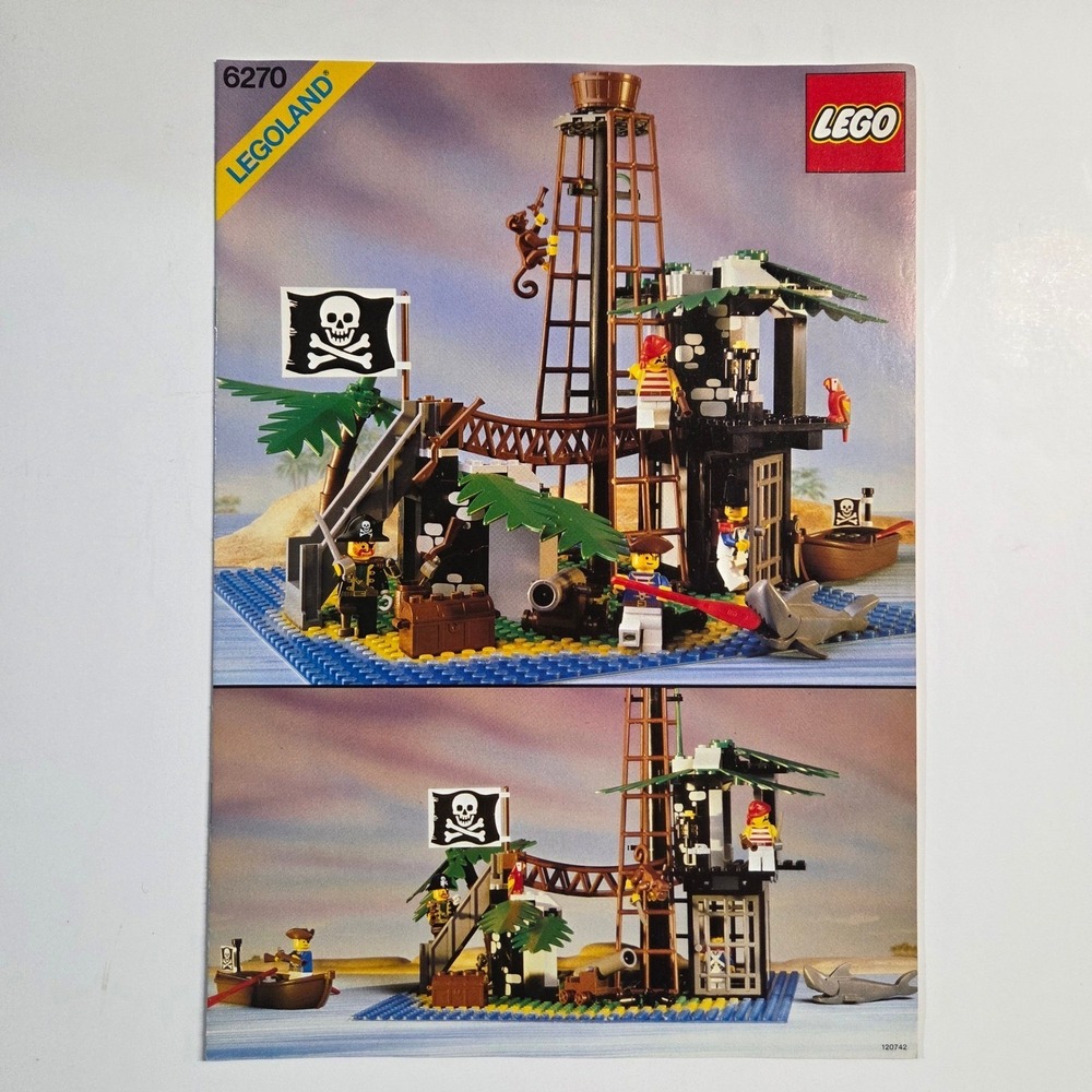 LEGO 6270 Forbidden Island Instructions Manual Pirates‎ Legoland Vintage 1989